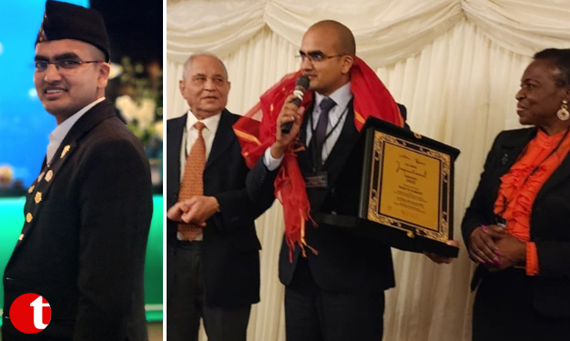 Dr. Ravi R. Kumar received the Global Inspirational Award at the London Parliament