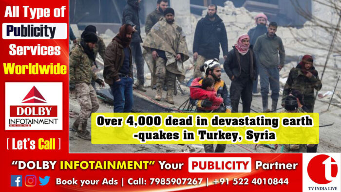 Over 4,000 dead in devastating earthquakes in Turkey, Syria
