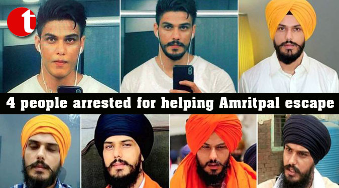 4 people arrested for helping Amritpal escape