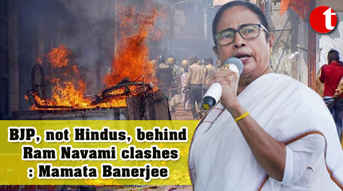 BJP, not Hindus, behind Ram Navami clashes: Mamata Banerjee
