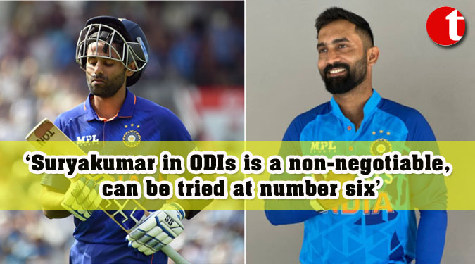 ‘Suryakumar in ODIs is a non-negotiable, can be tried at number six’