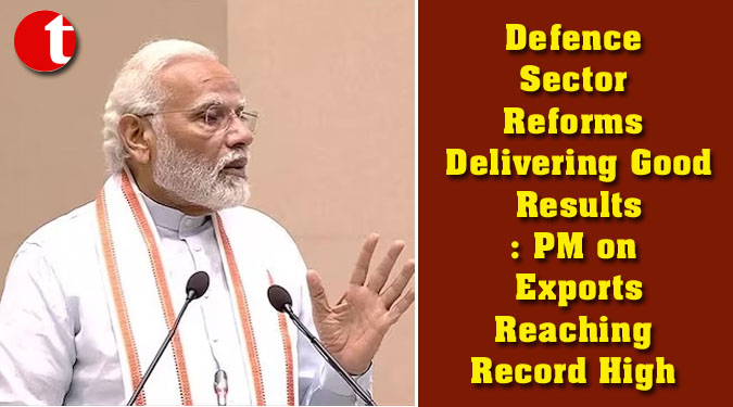 Defence Sector Reforms Delivering Good Results: PM on Exports Reaching Record High