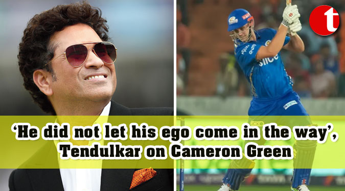 ‘He did not let his ego come in the way’, Tendulkar on Cameron Green