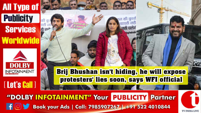 Brij Bhushan isn’t hiding, he will expose protesters’ lies soon, says WFI official