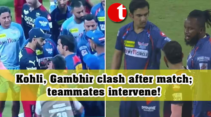 Kohli, Gambhir clash after match; teammates intervene!