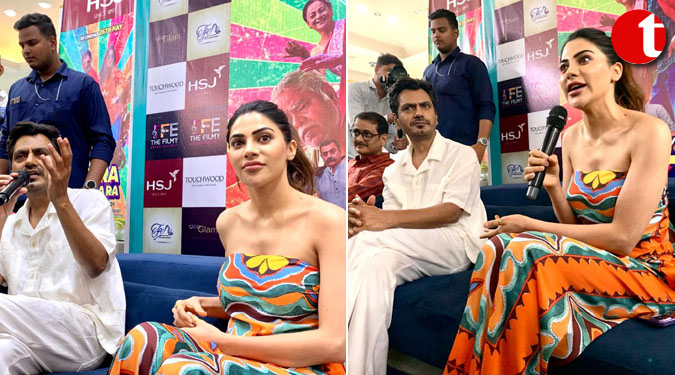 The cast of comedy-packed Nawazuddin Siddiqui’s Jogira Sara Ra Ra in Lucknow