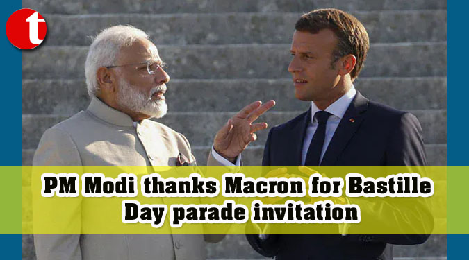 PM Modi thanks Macron for Bastille Day parade invitation