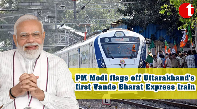 PM Modi flags off Uttarakhand's first Vande Bharat Express train