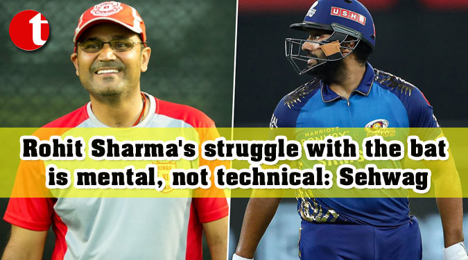 Rohit Sharma's struggle with the bat is mental, not technical: Sehwag