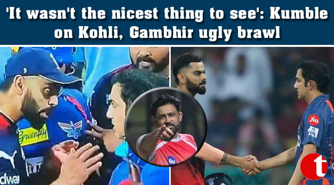 ‘It wasn’t the nicest thing to see’: Kumble on Kohli, Gambhir ugly brawl