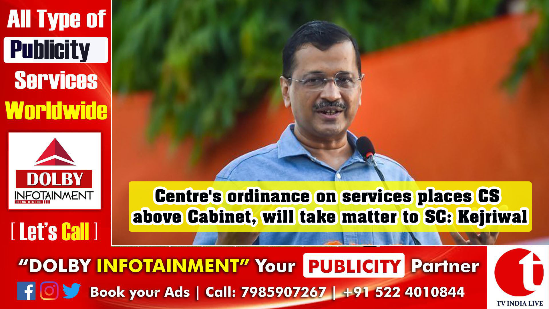 Centre's ordinance on services places CS above Cabinet, will take matter to SC: Kejriwal