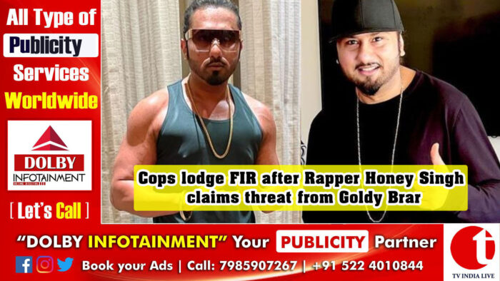Cops lodge FIR after Rapper Honey Singh claims threat from Goldy Brar