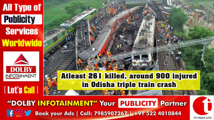 At least 261 killed, around 900 injured in Odisha triple train crash