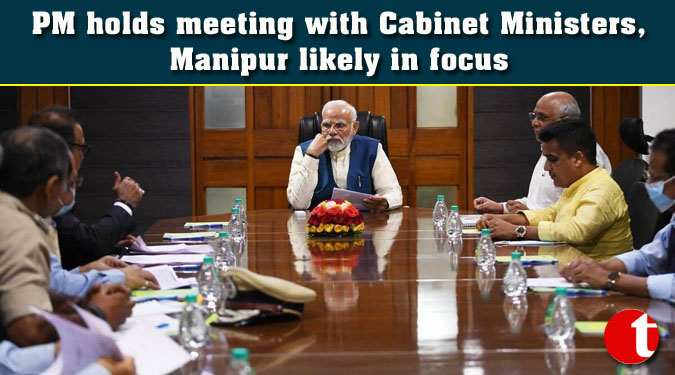 PM holds meeting with Cabinet Ministers, Manipur likely in focus