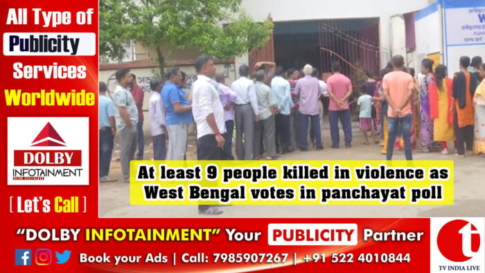 At least 9 people killed in violence as West Bengal votes in panchayat poll