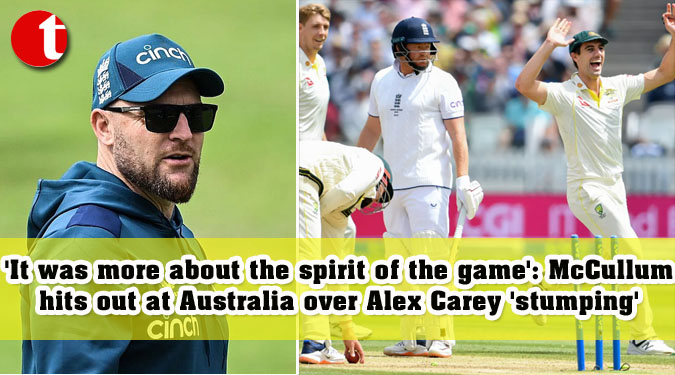 ‘It was more about the spirit of the game’: McCullum hits out at Australia over Alex Carey ‘stumping’
