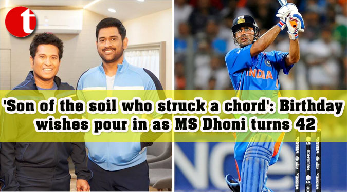 ‘Son of the soil who struck a chord’: Birthday wishes pour in as MS Dhoni turns 42