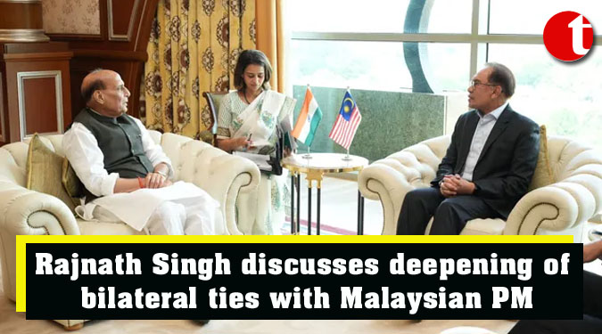 Rajnath Singh discusses deepening of bilateral ties with Malaysian PM