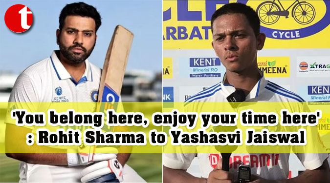 ‘You belong here, enjoy your time here’: Rohit Sharma to Yashasvi Jaiswal