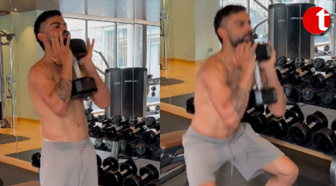 Shirtless Kohli's Fitness Routine