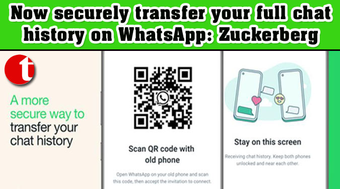 Now securely transfer your full chat history on WhatsApp: Zuckerberg