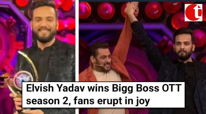 Elvish Yadav wins Bigg Boss OTT season 2, fans erupt in joy