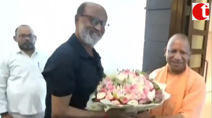 Rajinikanth meets Yogi Adityanath in Lucknow