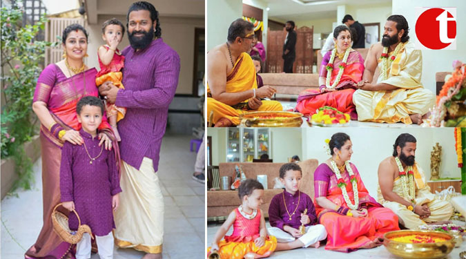 Kantara star Rishab Shetty celebrates Varamahalakshmi festival with family, see pics