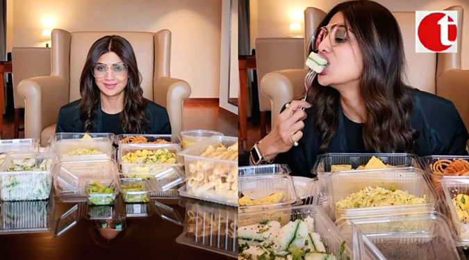 Shilpa Shetty binges on Gujarati food, says ‘this is worth to cheat’