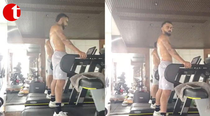Kohli sweats it out on holiday, video goes viral