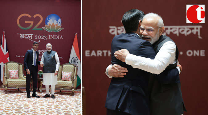 PM Modi holds bilateral meeting with UK PM Rishi Sunak