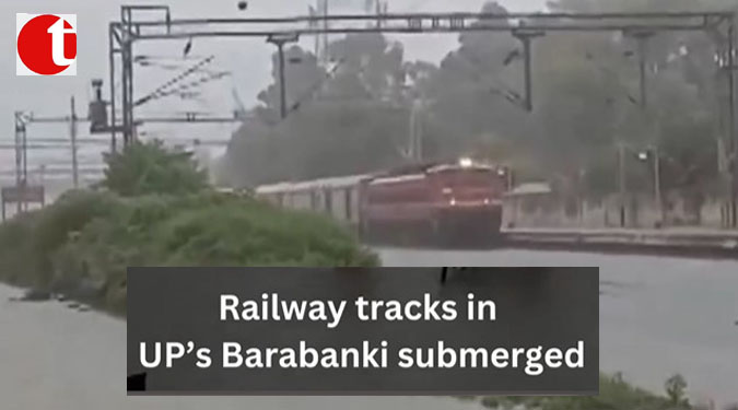 Railway tracks in UP's Barabanki submerged