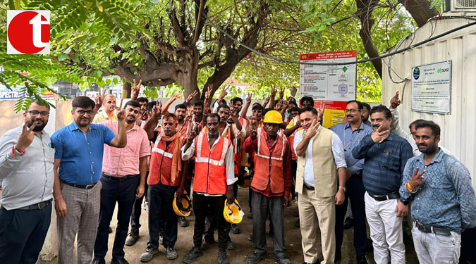 SUEZ India appreciated the work of its employees in relieving the capital from waterlogging