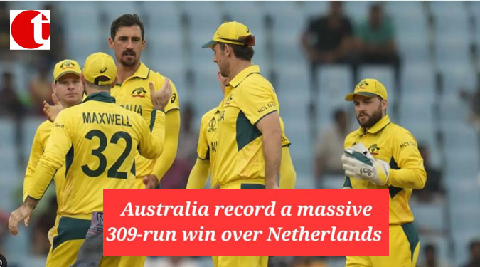 Australia Record a massive 309-run win over Netherlands