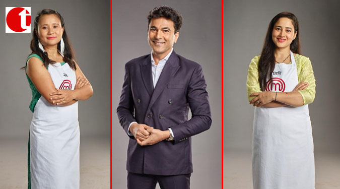 Chef Vikas Khanna and home cooks Nidhi and Nambie come together to promote MasterChef India in Lucknow