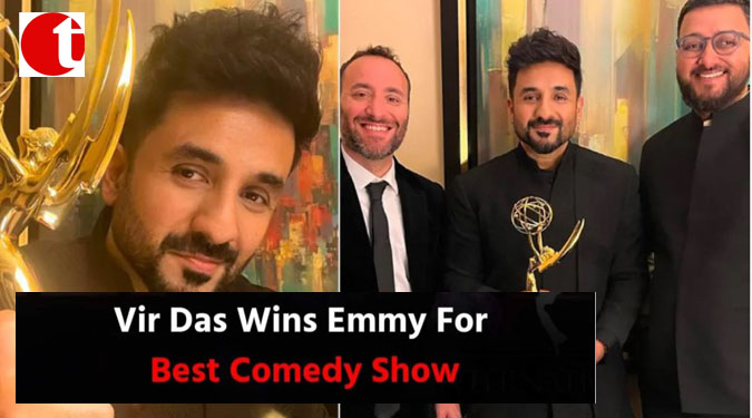 Vir Das Wins Emmy For Best Comedy Show