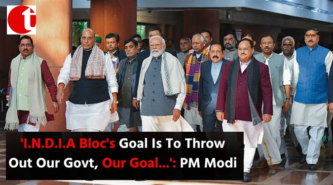 'I.N.D.I.A Bloc's Goal Is To Throw Out Our Govt, Our Goal….': PM Modi