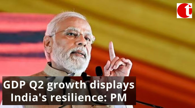 GDP Q2 growth displays India’s resilience: PM