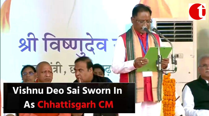 Vishnu Deo Sai Sworn In As Chhattisgarh CM