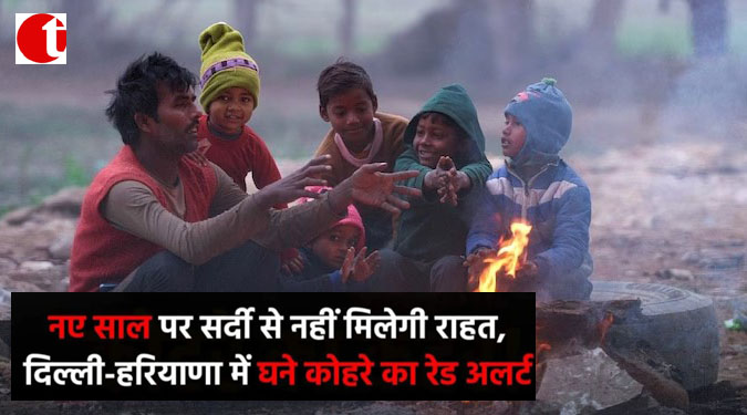 नए साल पर सर्दी से नहीं मिलेगी राहत, दिल्ली-हरियाणा में घने कोहरे का रेड अलर्ट