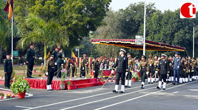 Ceremonial Parade of Medical Officers Basic Course (MOBC)-245 Held at Officers Training College, AMC Centre & College, Lucknow