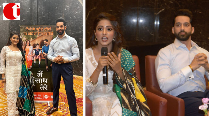 Actors Ulka Gupta and Karan Vohra visit Lucknow to promote Zee TV’s Main Hoon Saath Tere