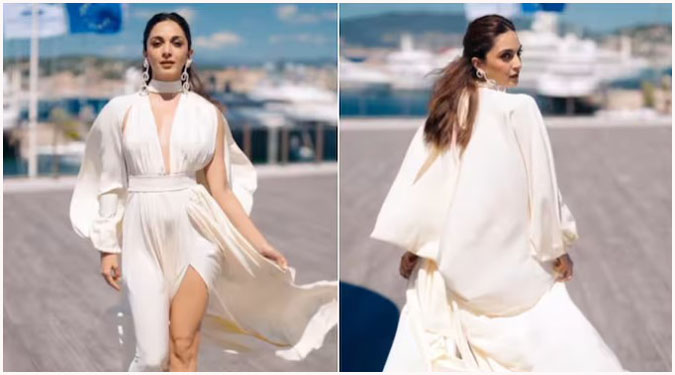 Kiara Advani makes her Cannes debut in thigh-high slit gown