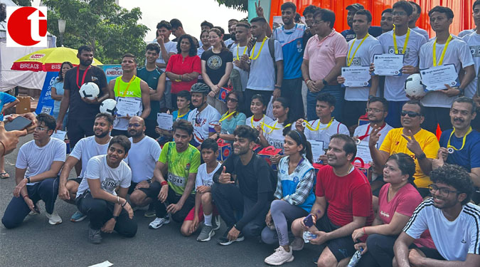 St. Francis School students group organised Elite Marathon at Marine Drive