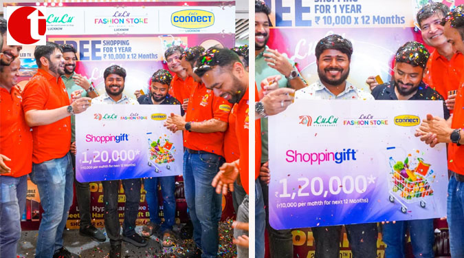 An extraordinary prize of 1 year of shopping at Lulu Hypermarket, worth INR 120,000.00 has been won - LuLu Hypermarket Celebrates 2nd Anniversary with Customers