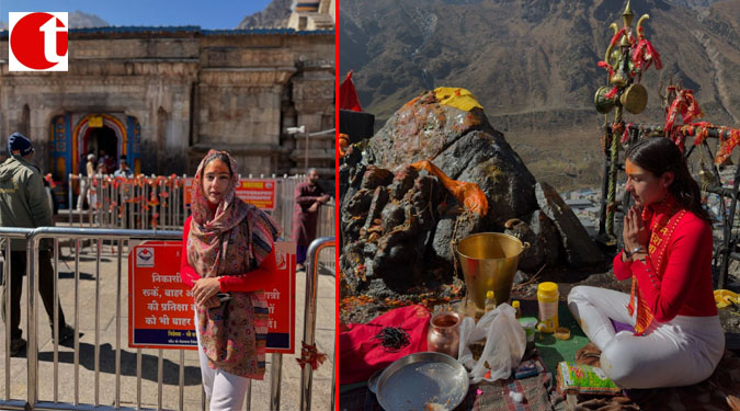 Sara Ali Khan says ‘Jai Bhole Nath’ as she seeks blessings at Kedarnath