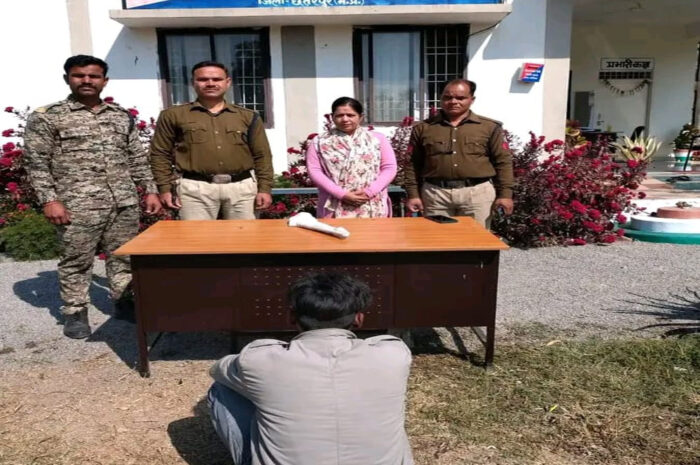 थाना गौरिहार चौकी पहरा पुलिस ने 315 बोर देशी कट्टा सहित आरोपी को किया गिरफ्तार