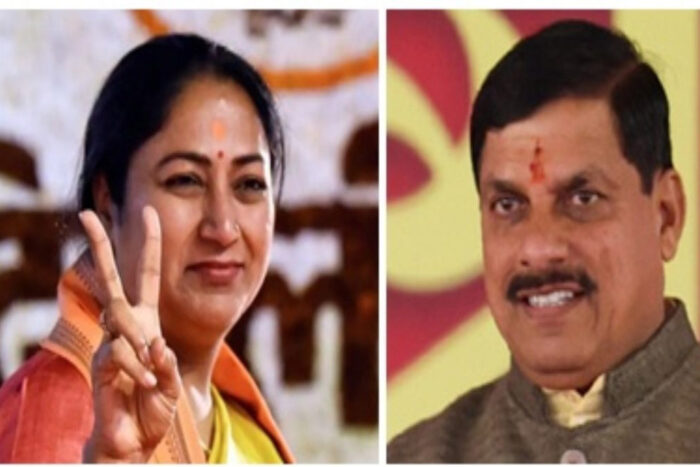 मुख्यमंत्री डॉ. यादव ने श्रीमती रेखा गुप्ता को दी बधाई