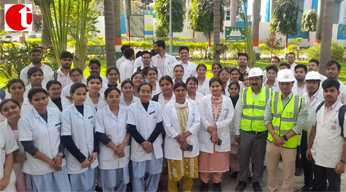 Educational tour of Daulatganj Sewerage Treatment Plant organized for King George Medical College students