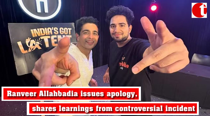 Ranveer Allahbadia issues apology, shares learnings from controversial incident